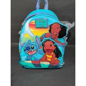 Loungefly Disney Lilo & Stitch Group Surfing Mini Backpack - BoxLunch Exclusive